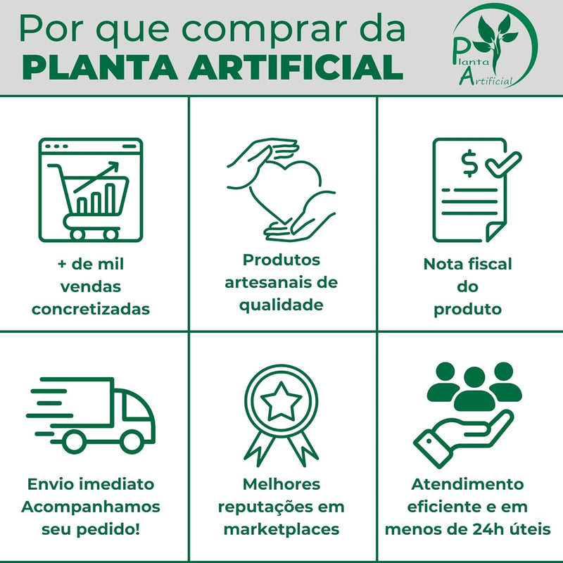 Planta Bambu Artificial 2 Metros Sem Vaso Decoração para Sala