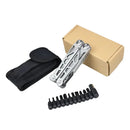 Multiferramenta de Aço Inoxidável Multifuncional com Alicate Dobrável, Cortador de Fios, Canivete Dobrável Multifuncional para Camping ao Ar Livre