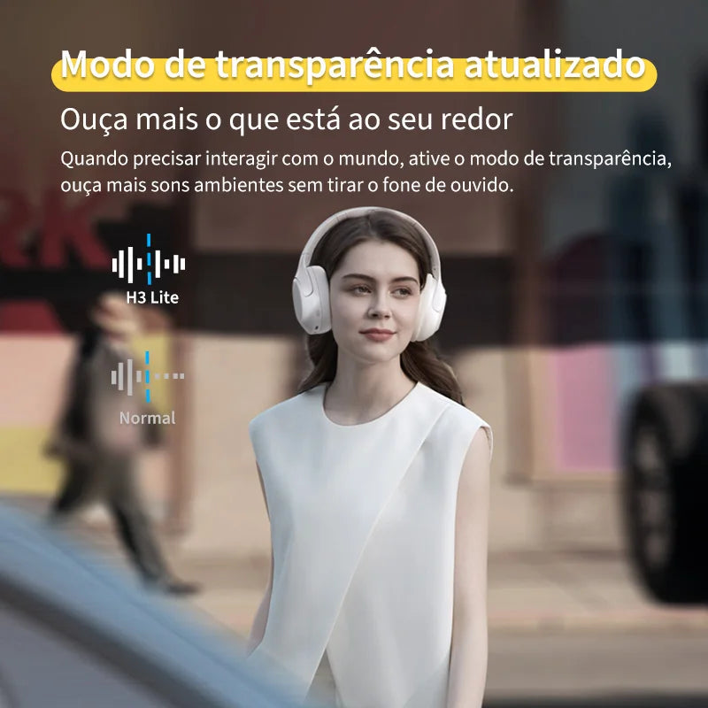 Fone Bluetooth 5.3 QCY H3 60Horas de duração