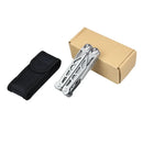 Multiferramenta de Aço Inoxidável Multifuncional com Alicate Dobrável, Cortador de Fios, Canivete Dobrável Multifuncional para Camping ao Ar Livre